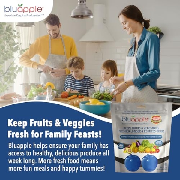 Bluapple Produce Saver with Activated Carbon - 2 Pack