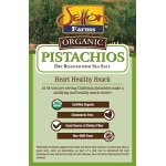 Setton Farms Organic Pistachios, Dry Roasted, 198g Bag