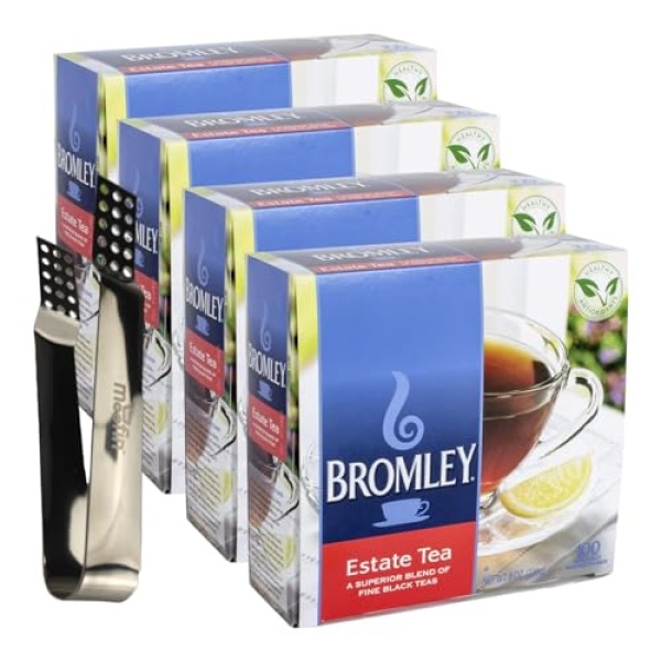 Estate Tea Black, 100 Bags, Moofin Squeezer, Pack of 4
