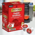 Twinings English Breakfast Black Tea K-Cup Pods, 24 Ct