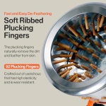 SuperHandy Electric Chicken Plucker, 92 Fingers, 50cm Drum
