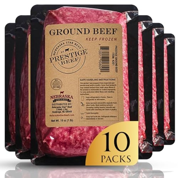 Nebraska Star Beef Angus Ground Beef (10-454g packs)