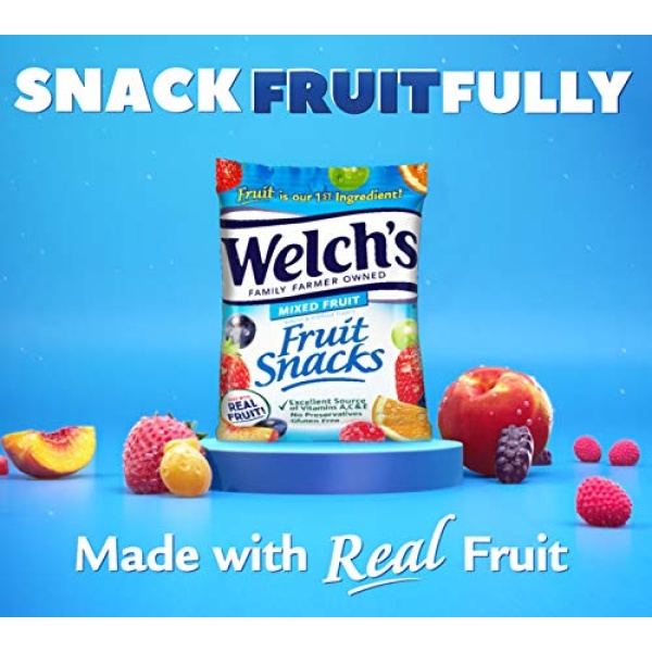 Welch's Mixed Fruit Snacks, 22.7g, Pack of 40