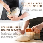 Sourdough Starter Kit with Banneton Basket & Baking Tools