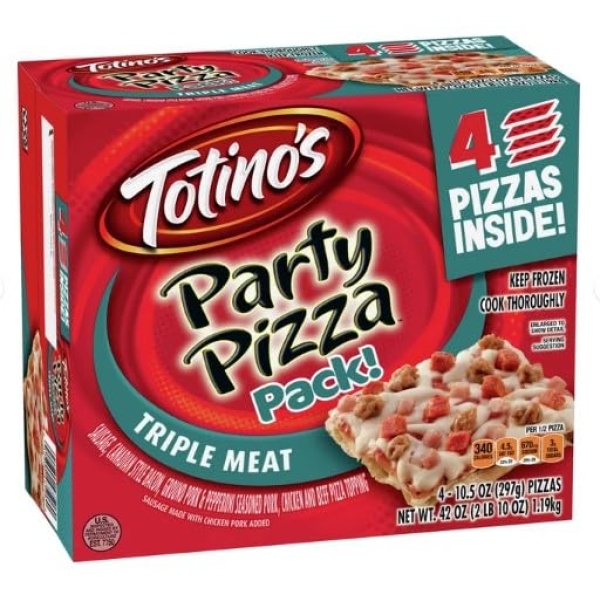Salutem Vita - Totino's Triple Meat Pizza, 4 Count, 2 Pack