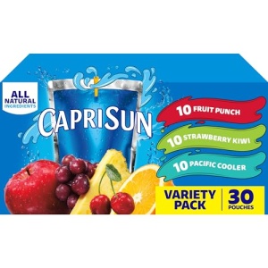 Capri Sun Fruit Punch Variety Pack, 30 ct, 177 ml Pouches