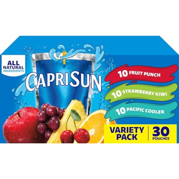 Capri Sun Fruit Punch Variety Pack, 30 ct, 177 ml Pouches