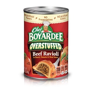 Chef Boyardee Overstuffed Beef Ravioli, 425g Can