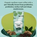 Four Sigmatic Happy Gut Organic Coffee with Chaga & Turkey Tail, 340g