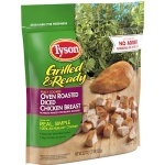 Tyson Grilled & Ready Diced Chicken Breast, 624g (Frozen)