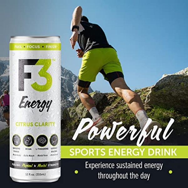 F3 Citrus Clarity Energy Drink, 355 ml (12 pack)