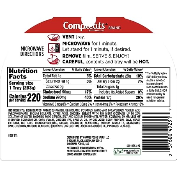 HORMEL Chicken & Mashed Potatoes, 284g (Pack of 6)