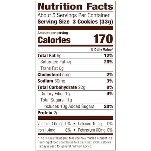 Milano Milk Chocolate Cookies, 170g Bag (15 Cookies)