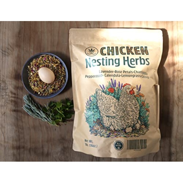 Happy Trees Chicken Nesting Herbs - 100% Natural Blend, 450g