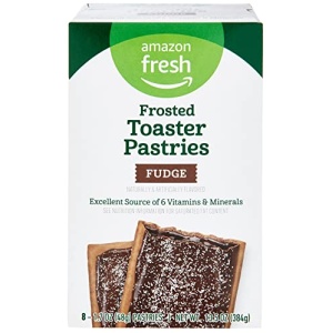 Amazon Fresh Frosted Fudge Toaster Pastries, 8 Ct