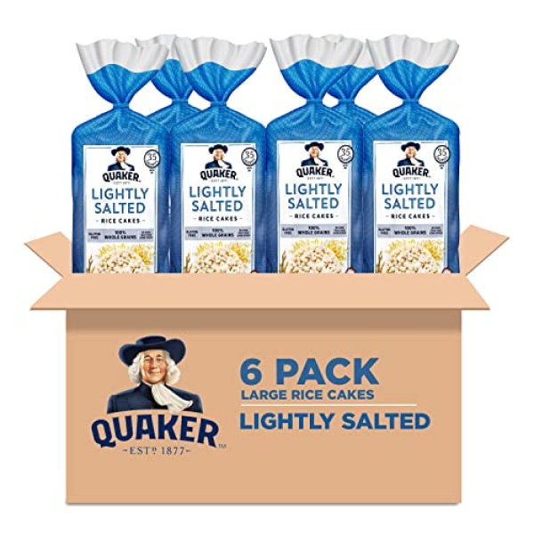 Quaker Rice Cakes, Lightly Salted, 6-Pack