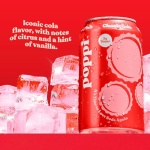 POPPI Sparkling Prebiotic Soda, Classic Cola, 355ml (12 Pack)