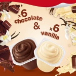 Snack Pack Choc & Vanilla Pudding Cups, 12 Count