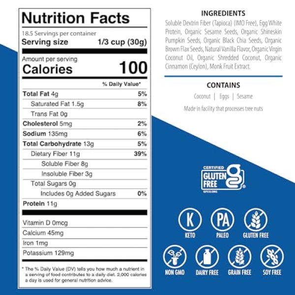 Julian Bakery ProGranola Cereal Vanilla Cinnamon 12g Protein