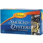 Roland Petite Smoked Oysters in Oil, 85g Tin, Pack of 10
