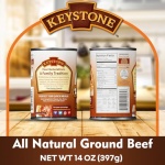 Keystone All Natural Ground Beef 397g Canned Meat Pack of 6