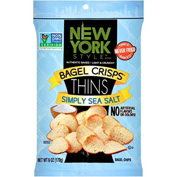 NY Style Bagel Thins, Sea Salt, 170g
