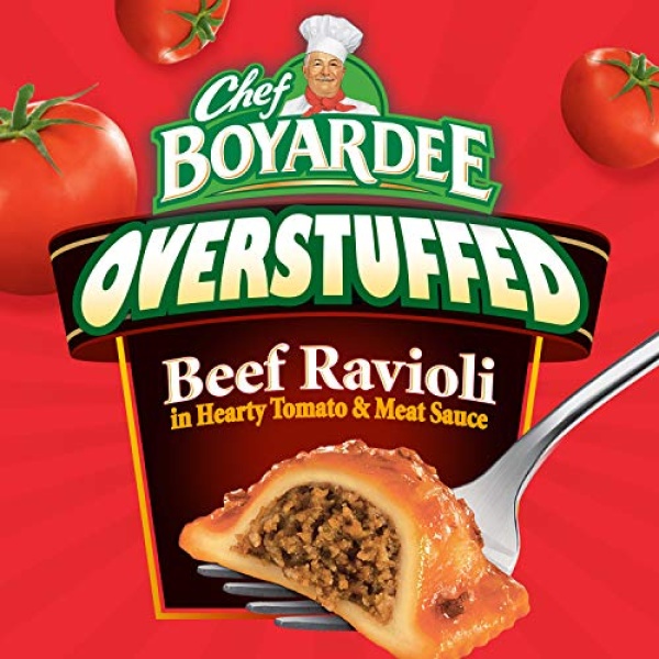 Chef Boyardee Overstuffed Beef Ravioli, 425g Can