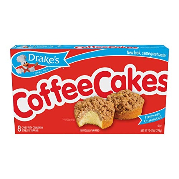 Drake's Coffee Cakes, 40 Wrapped Pastries (5 Boxes)