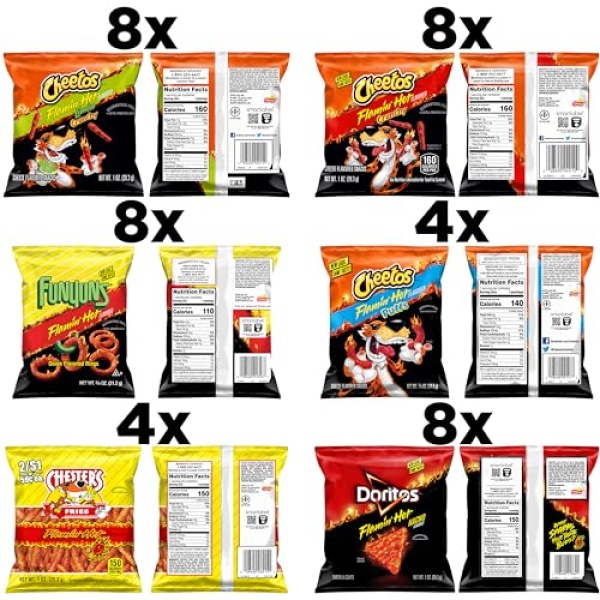 Frito Lay Flamin' Hot Mix, Variety Pack (40 Count)