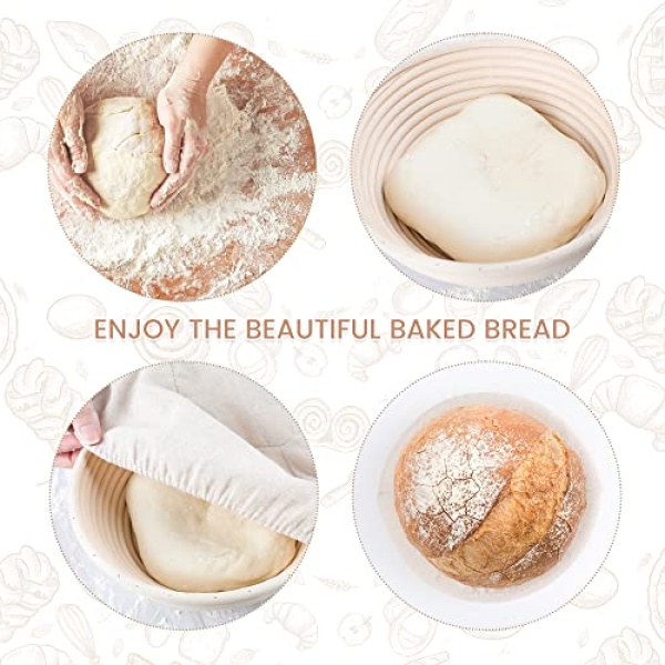 Round Bread Proofing Baskets Set of 2 (21.6 cm)