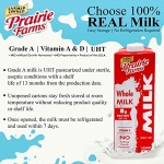 Prairie Farms UHT Whole Milk, 946ml (4 Pack)