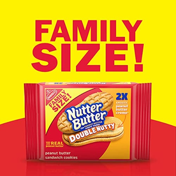 Nutter Butter Double Nutty Cookies, Family Size, 433g