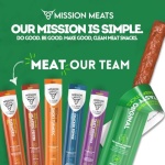 Mission Meats Grass Fed Beef Sticks, Sugar Free, 28g, 12 Pack