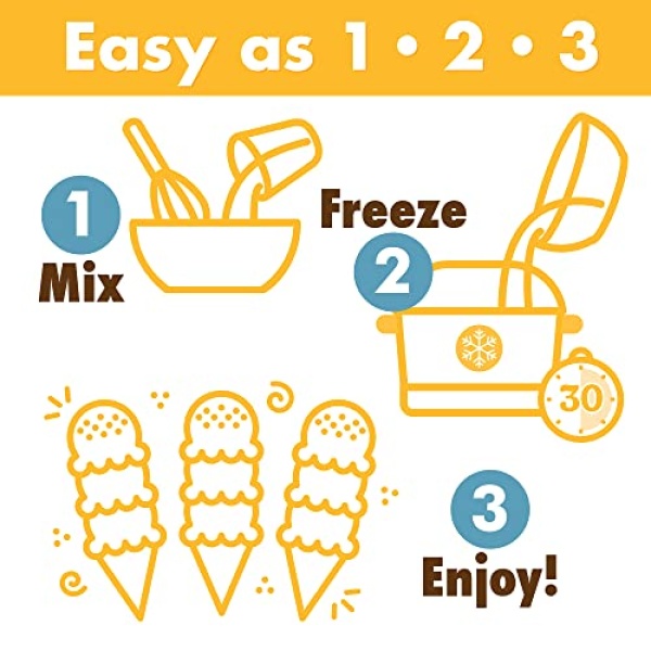 Triple Scoop Vanilla Ice Cream Mix, Non-GMO, No Artificial Colors