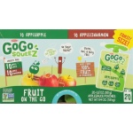 GoGo squeeZ Fruit on the Go, Apple & Cinnamon, 90g (20 Pack)