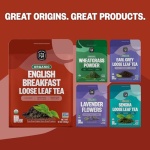 FGO Organic English Breakfast Loose Leaf Tea, 454g