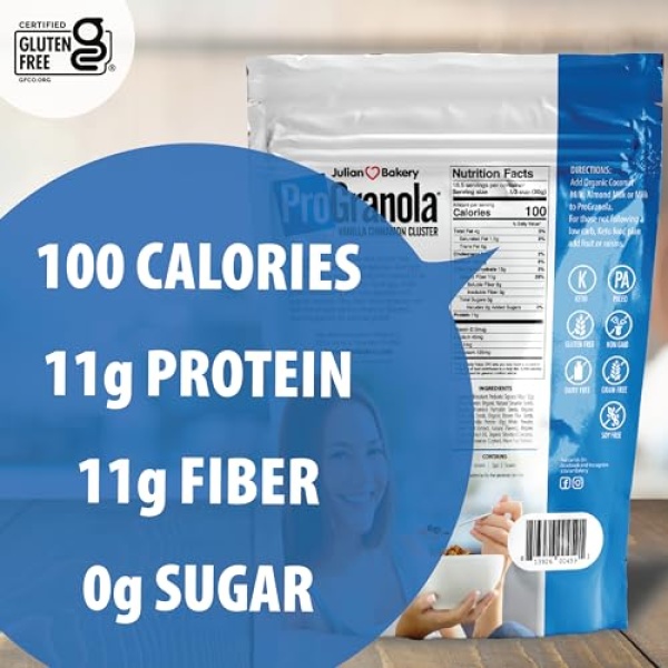Julian Bakery ProGranola Cereal Vanilla Cinnamon 12g Protein