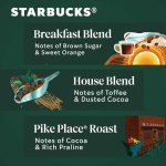 Starbucks Medium Roast Coffee, Variety Pack, 3 bags (340g each)