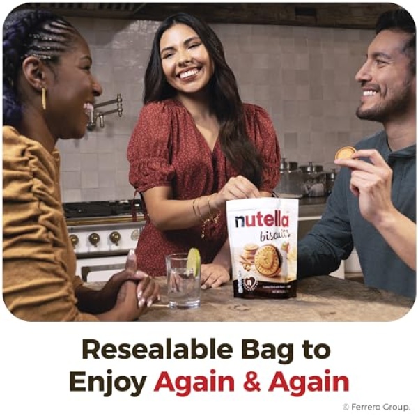 Nutella Biscuits, Hazelnut Cocoa Sandwich Cookies, 20-Count