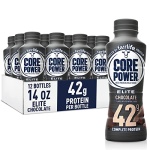 Core Power Elite 42g Protein Shakes, Chocolate, 414ml, 12 Pack