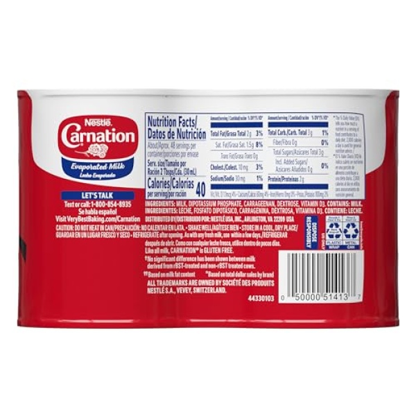 CARNATION Evaporated Milk, 4 Pack, 354 ml