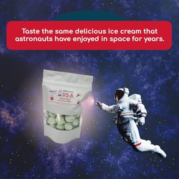 Freeze Dried Mint Chocolate Chip Ice Cream Bites
