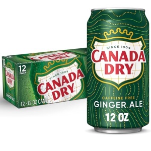 Canada Dry Ginger Ale, 355 ml cans (Pack of 12)
