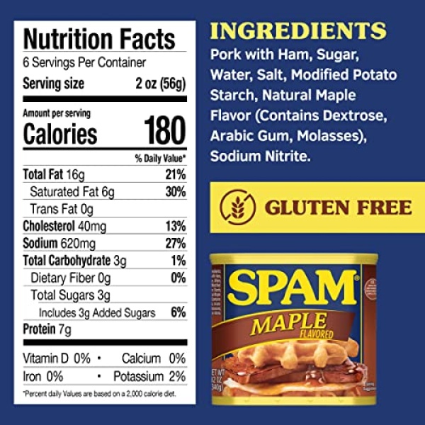 SPAM Maple, 340g can