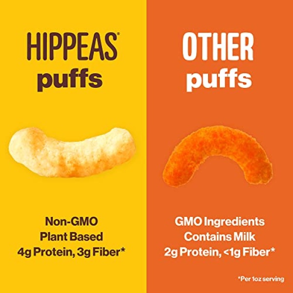 Hippeas Chickpea Puffs, Cheeze Variety Pack, 18 x 22g