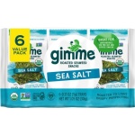 gimMe - Sea Salt Organic Roasted Seaweed Sheets, 6 Count