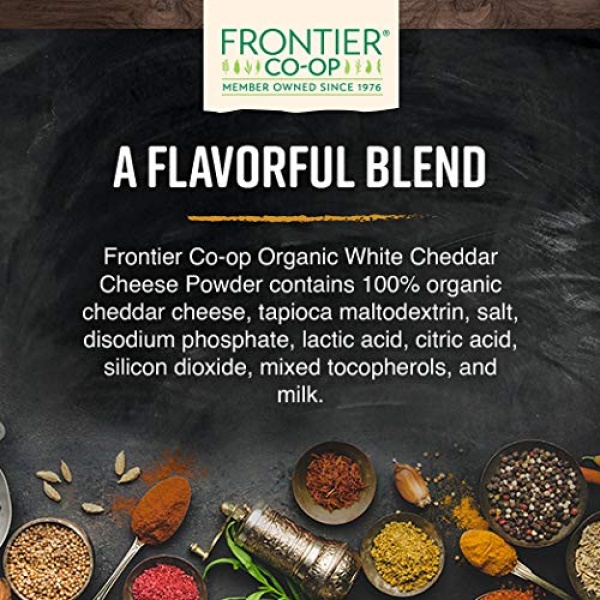 Frontier Organic White Cheddar Cheese Powder 454g