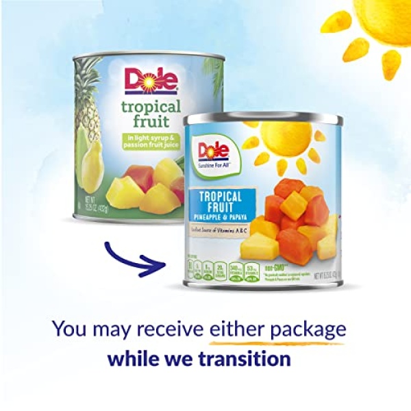 Dole Tropical Fruit in Syrup & Juice, 432g, 12 Count