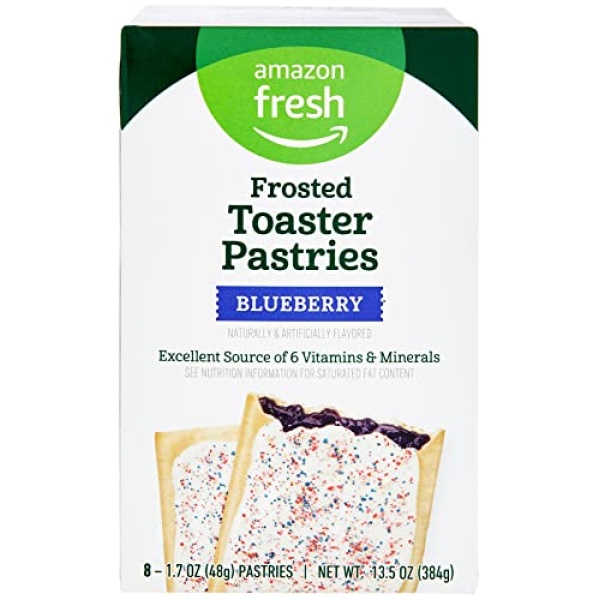 Amazon Fresh Blueberry Toaster Pastries, 8 Count