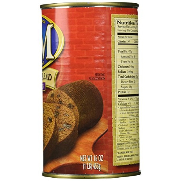 B&M Brown Bread with Raisins, 454g